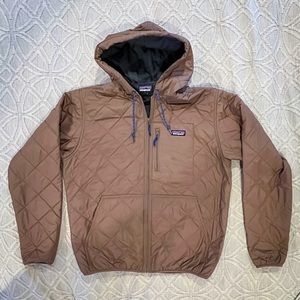 Patagonia Diamond Quilted Insulated Bomber Hoodie - Size Men’s L - Like New